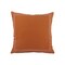 Laddha Home Designs 20" Cinnamon Orange and White Embroidered Border Square Throw Pillow